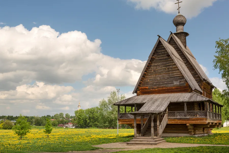 Nhà thờ gỗ Thánh Nikolai trong Kremlin Suzdal